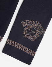 Load image into Gallery viewer, Dark Blue Wool Blend Medusa Scarf
