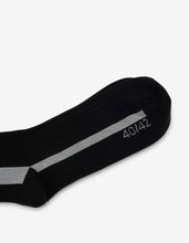 Load image into Gallery viewer, Black Contrast Stripe Logo Socks
