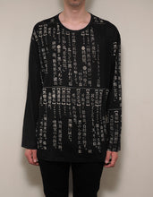Load image into Gallery viewer, Black Dictionary Print Long Sleeve T-Shirt
