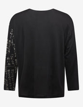 Load image into Gallery viewer, Black Dictionary Print Long Sleeve T-Shirt
