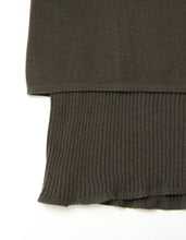 Load image into Gallery viewer, Khaki Polo T-Shirt with Ribbed Inserts -
